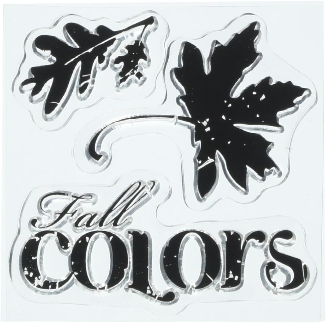 Inkadinkado Clear Mini Stamps, Fall Colors