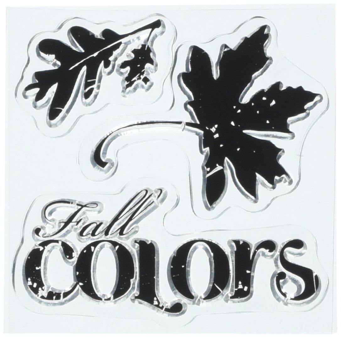 Inkadinkado Clear Mini Stamps, Fall Colors