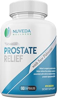 Prostate Relief supplement for Men | For Healthy Prostate Function and Normal Urinary Flow | Lycopene, Zinc, Saw Palmetto & Stinging Nettle | 90 Capsules