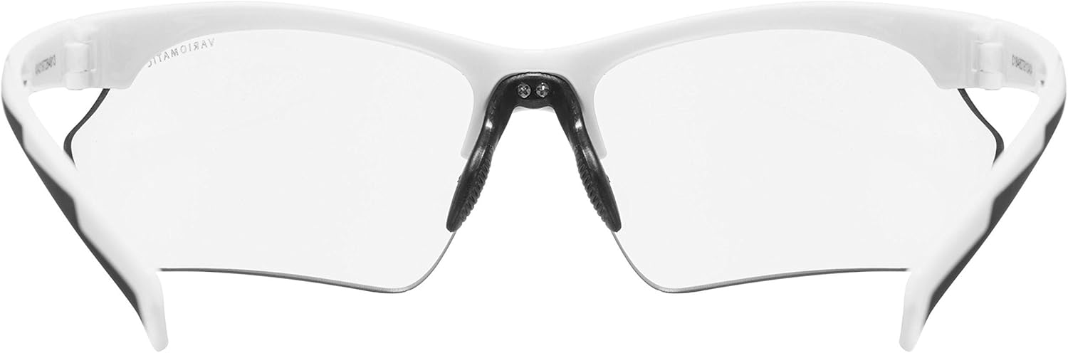 uvex sports Sportstyle 802 V Small Photochromic Sunglasses, White, Adjustable Fit with UV Protection for Cycling & Running