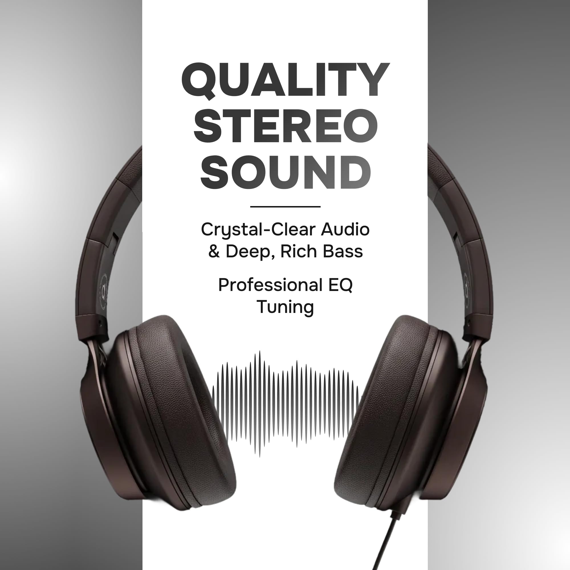 ARTIX CL750 Cuffie over-ear cablate con microfono e controllo del volume, audio con cancellazione del rumore al 100% cablata al computer, spina per laptop, cuffie da studio con cavo DJ