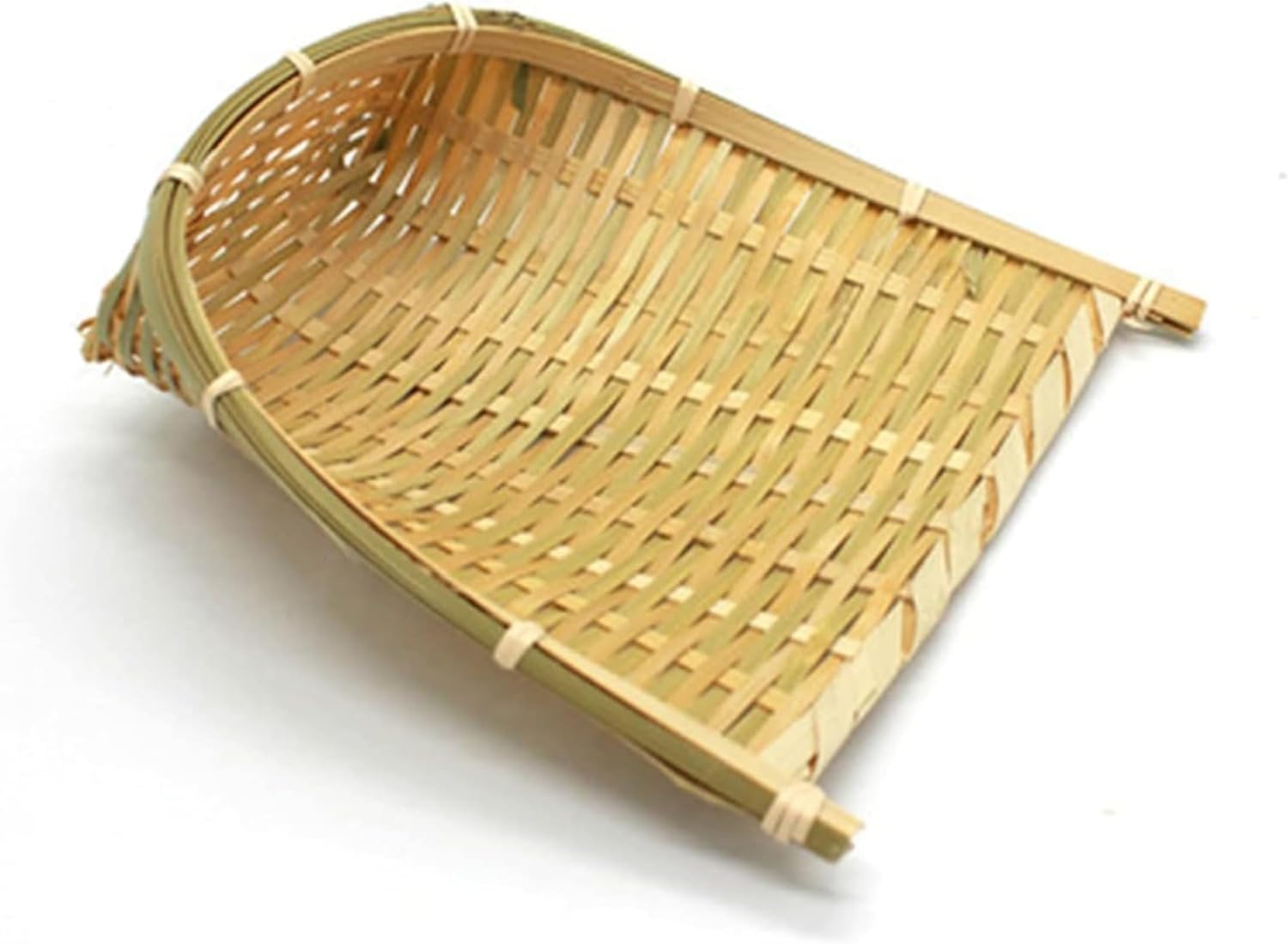 3個セット（大・中・小各1個）手作りの竹編みラウンドストレージバスケット 収納バスケット キッチン かご 家庭用 タイプ 竹石箕 大