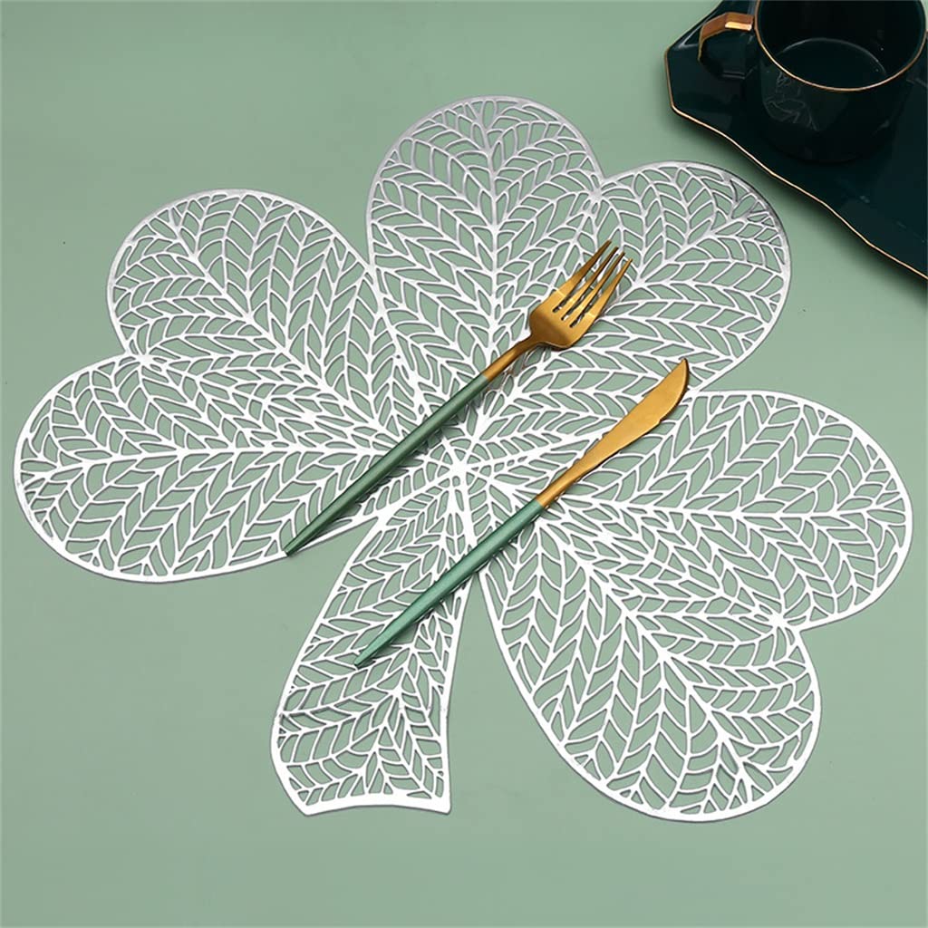 Sets de table de cuisine creux lot de 6 isolants pour repas chic de fête taille 42x39 cm
