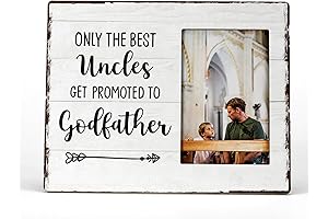 FONDCANYON Godfather Picture Frames - Only The Best Uncles Get Promoted to Godfather