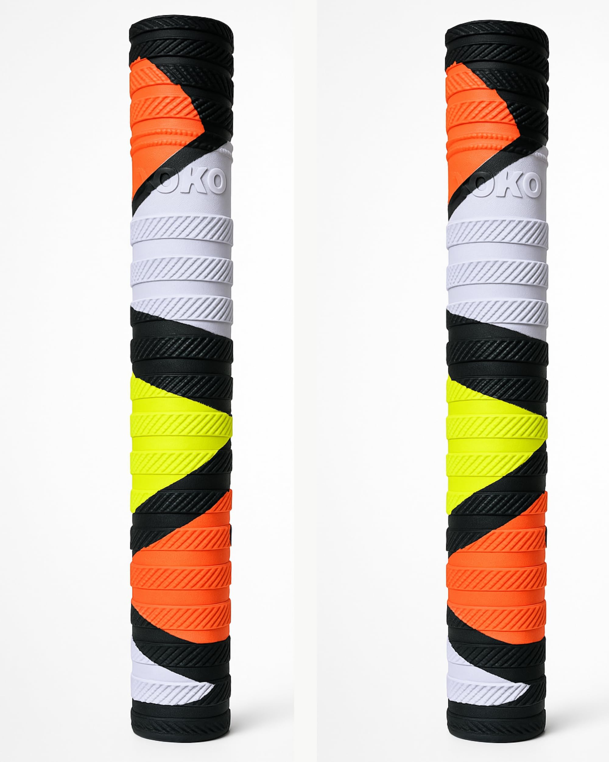 XOKO Premium Cricket Bat Handle Grip Set, Dynamic Texture, 5 Multicolor Performance Grips with Wooden Cone, Enhanced Shock Absorption, Pack of 6 2