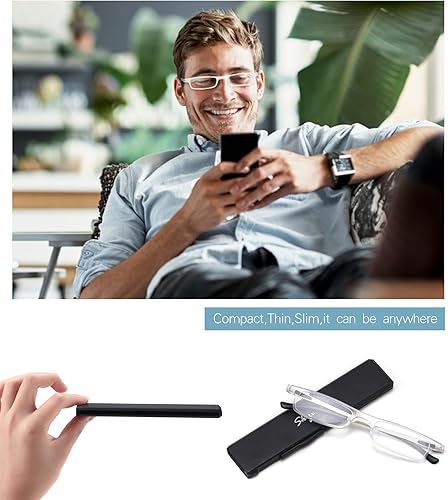 Miniatura 2 de SKYOAK Lentes de lectura plegables ultraligeros para mujeres y hombres, TR90, bloqueo de luz azul, anti rayos UV, fatiga ocular, plegables,