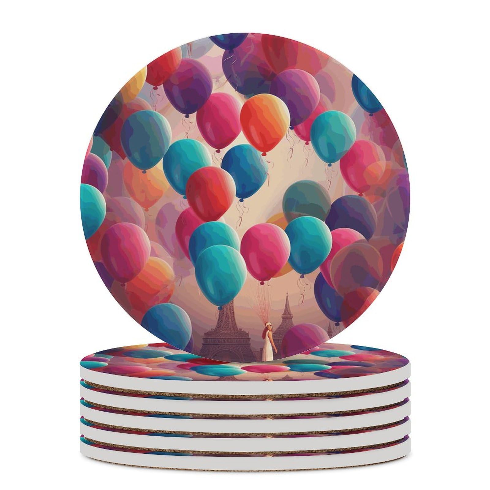 Dessous de verre résistants à la chaleur en céramique ballon de qualité supérieure