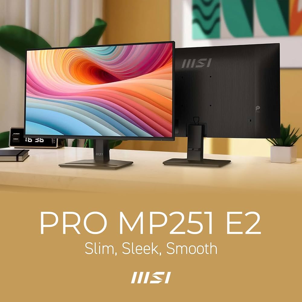 PCモニター PRO MP251P （24.5型）昇降可能　HDMI VGA MSI初となる24.5インチ・100Hz駆動対応ビジネス・テレワーク向け