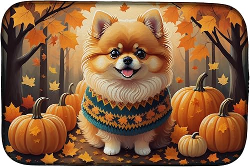 Miniatura 79 de Caroline's Treasures DAC1072DDM Shiba Inu - Tapete de secado de platos absorbente para encimera de cocina, tapete escurridor de platos para SHIBA