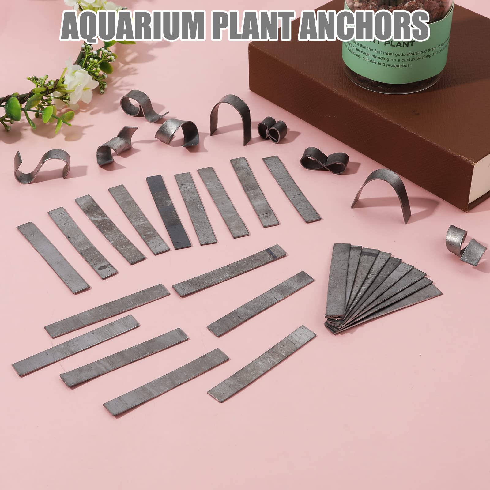 25 Pflanzengewichte Aus Blei Für Aquarium – Biegsam, Zum Fixieren Von Wasserpflanzen