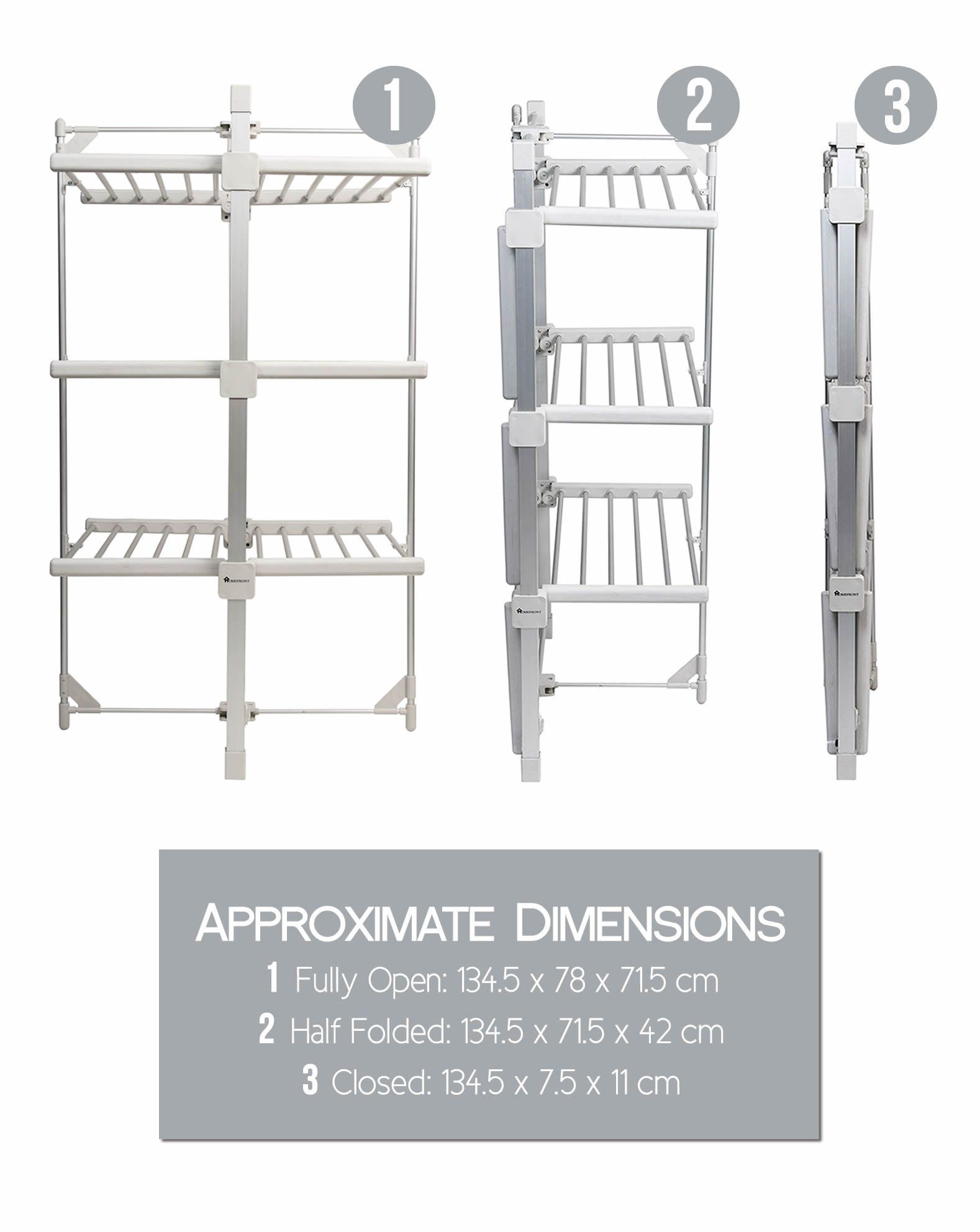 Buy Homefront Electric Heated Clothes Airer Dryer Rack Indoor Deluxe