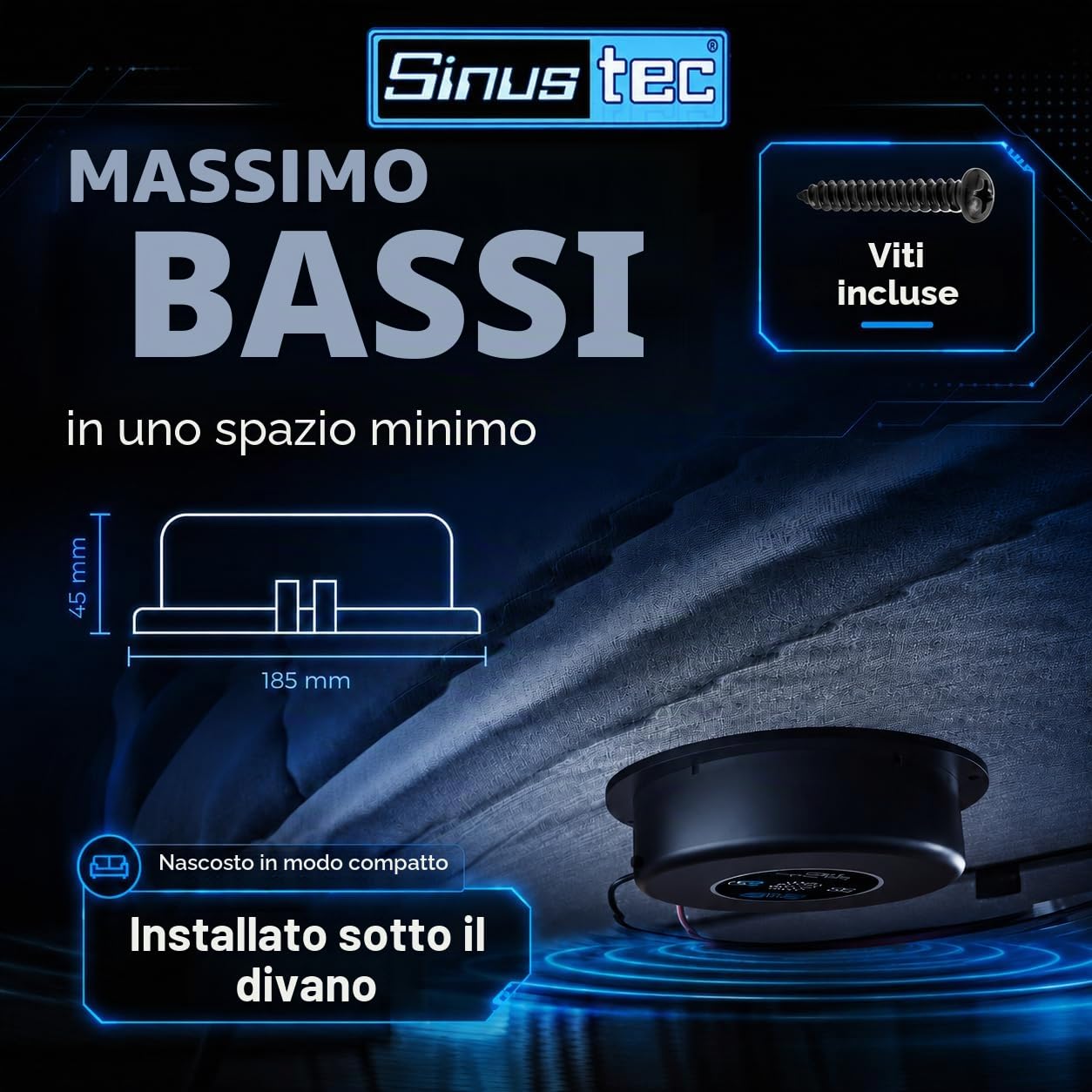 14019 BS 250 corpo Schall produttori 4 Ohm, Nero