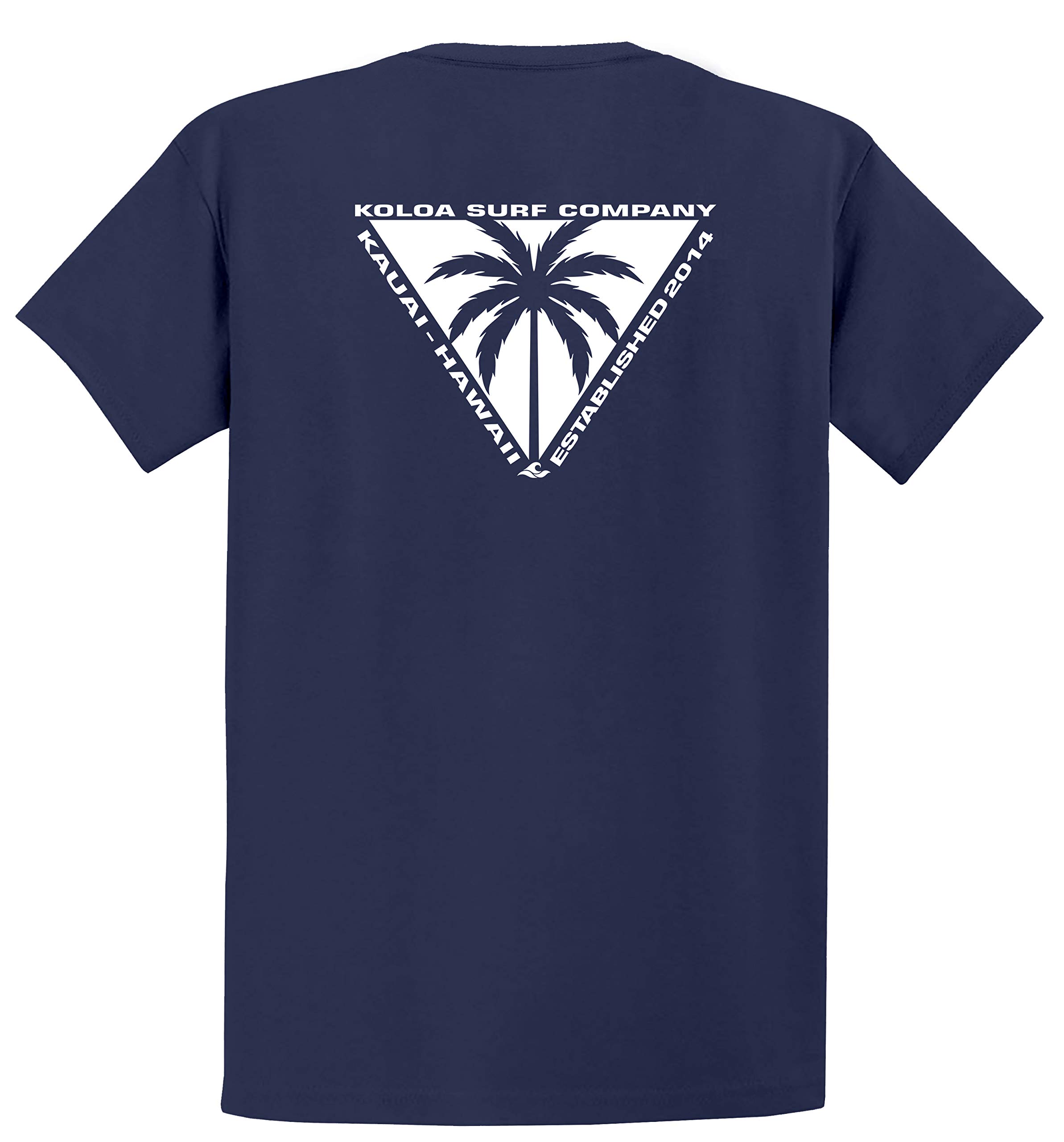 Koloa Surf Company - Men's Triangulated Palm Logo Lightweight Tee-XL-TeamNavy