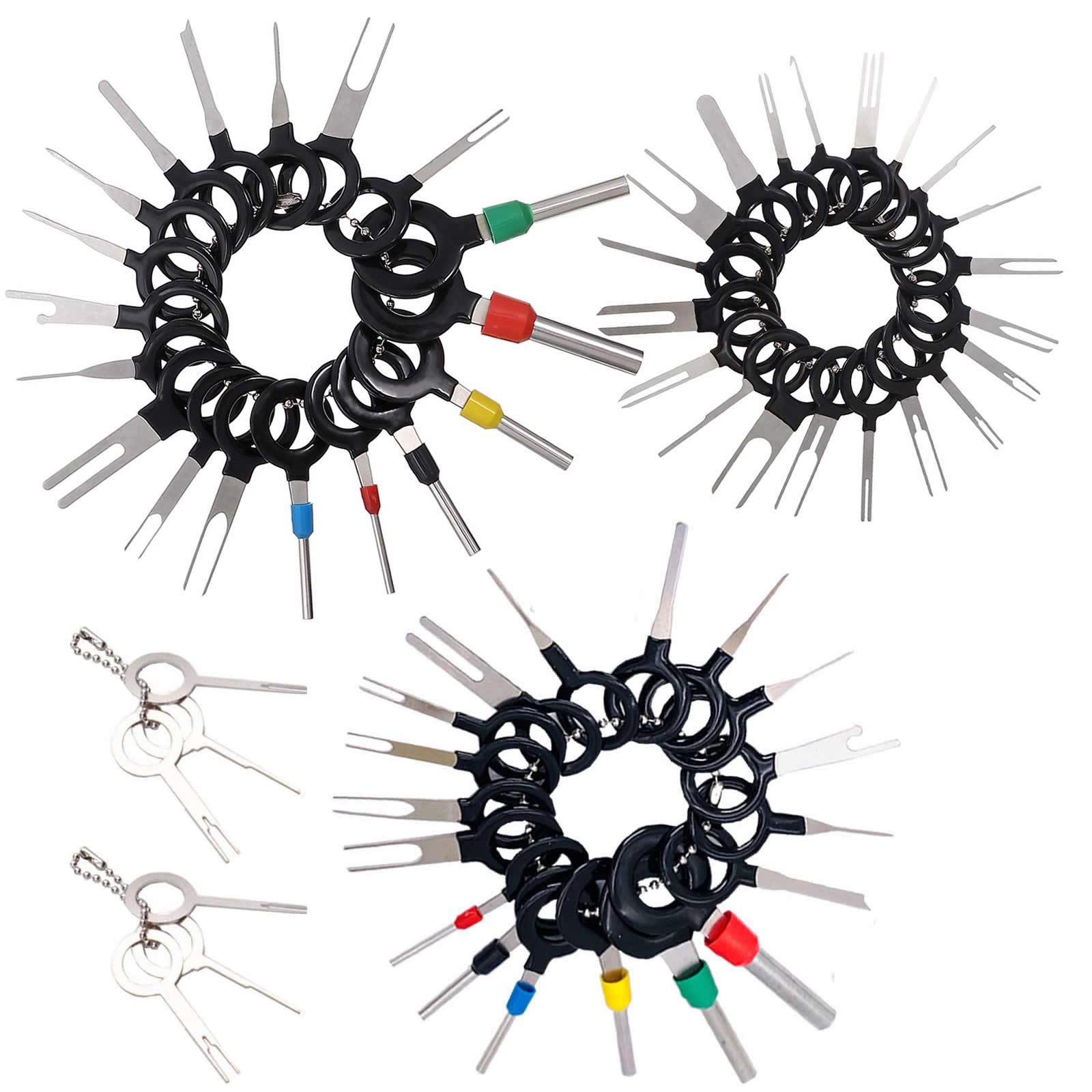 T0025D Auto Terminals Removal Key Tool Set | Car Electrical Wiring Crimp Connector Extractor Puller Release Pin Kit