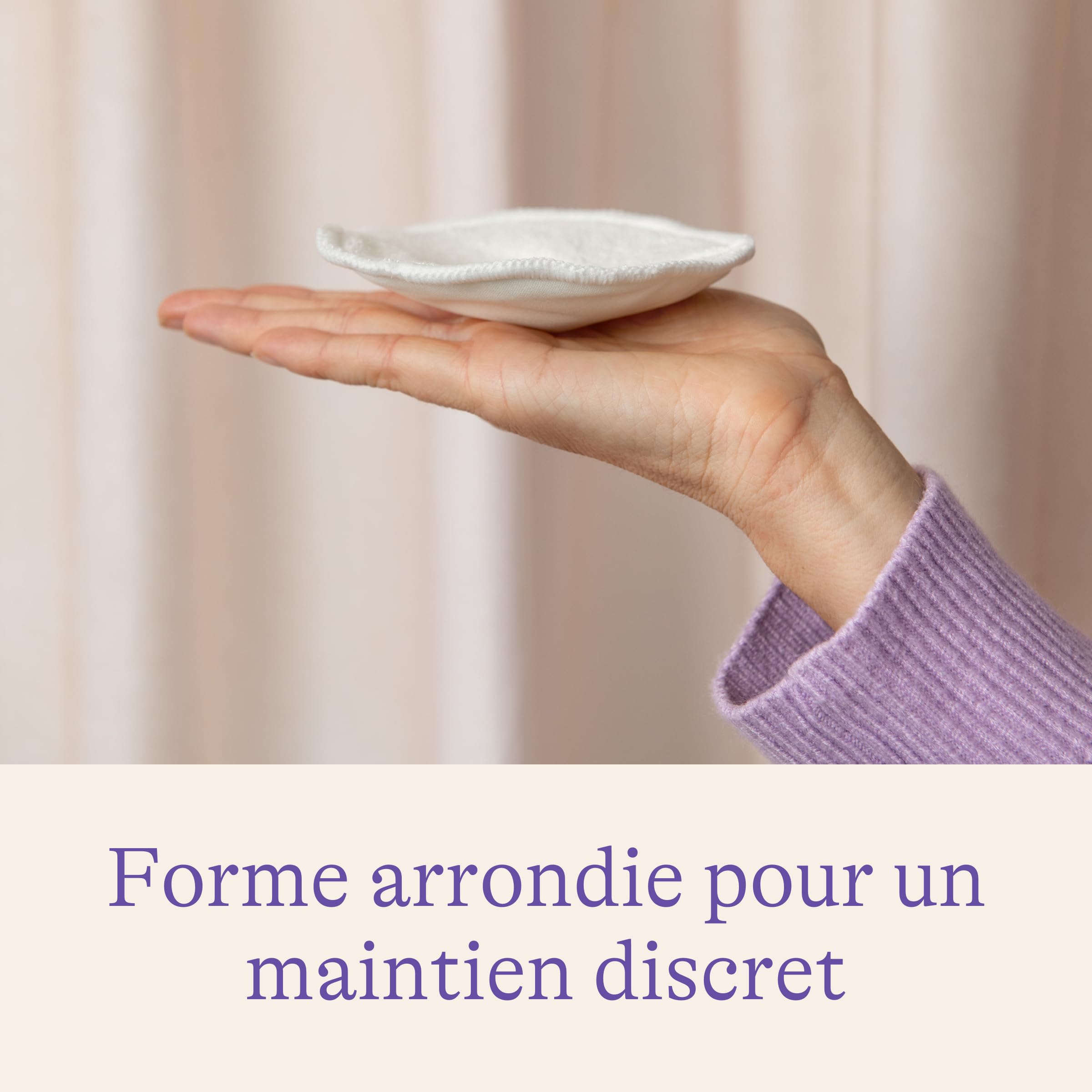 Lansinoh - Coussinets d’Allaitement Lavables x4 - Bambou Doux & Respirant - Absorption Microfibre + Barrière Imperméable - Confort Anti-Fuites - Réutilisables, Éco-responsables - Jour & Nuit