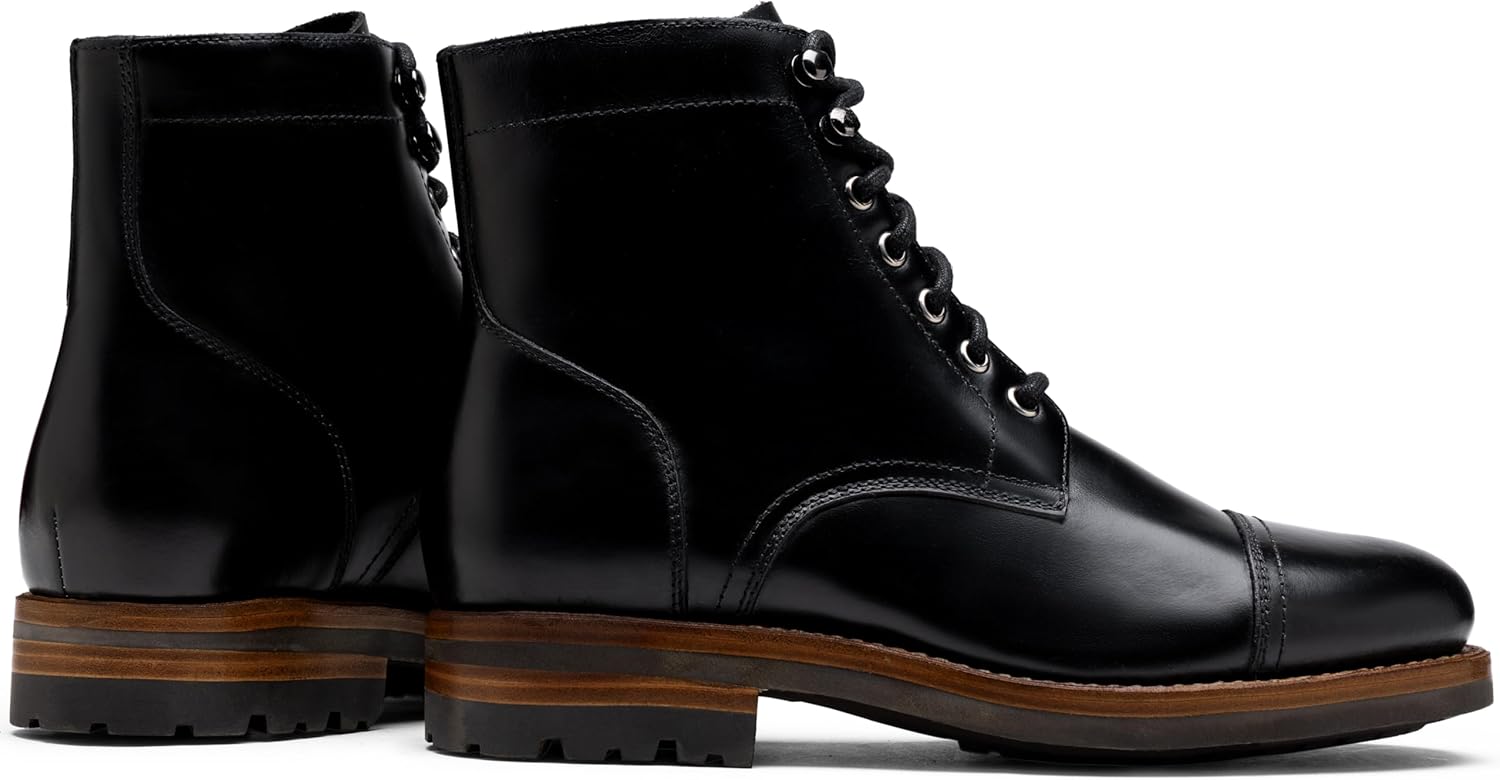 Jousen Mens Dress Boots For Men Leather Casual Goodyear-Welted Boot Formal Fashion Botas - Image 5
