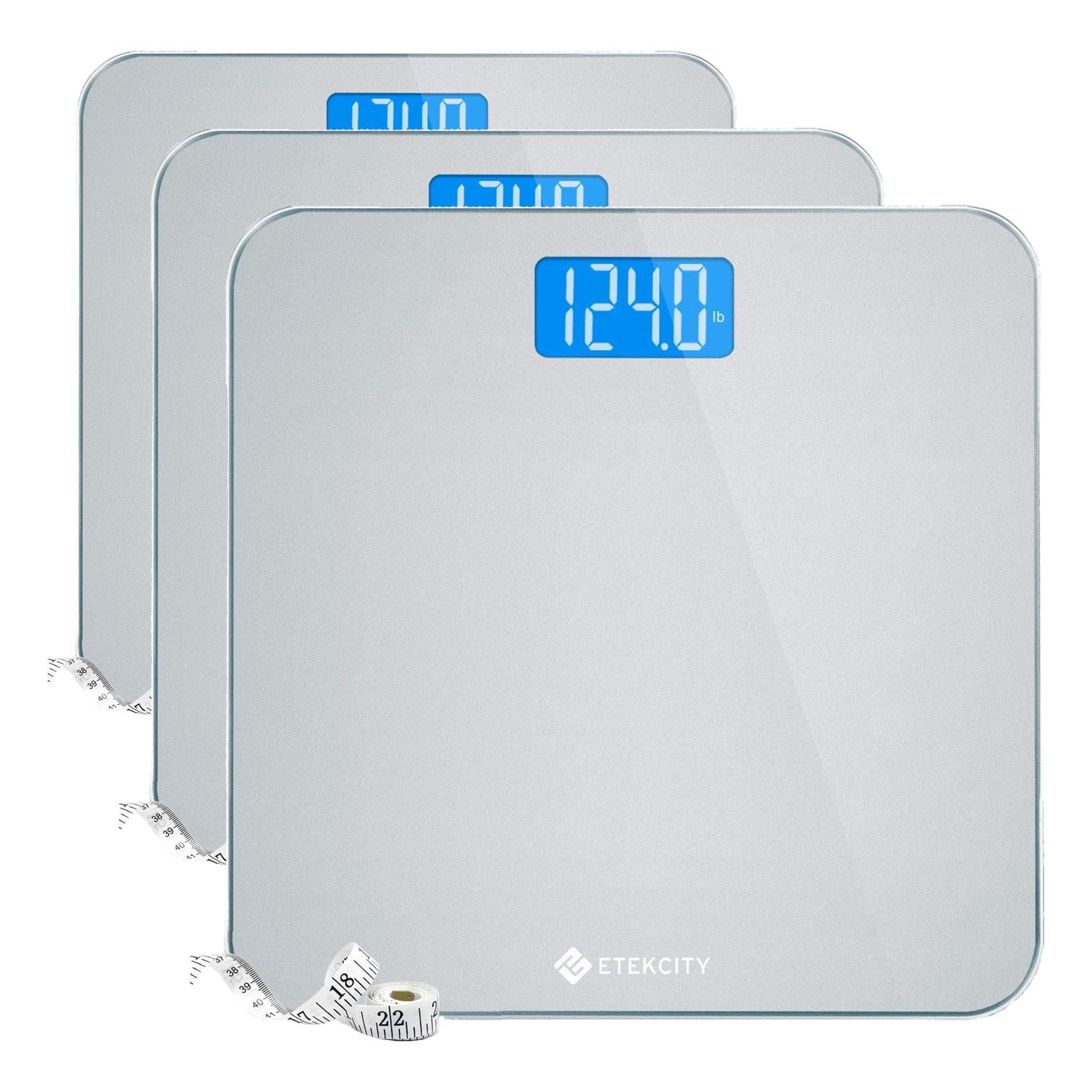 Etekcity Digital Body Weight Bathroom Scale in silver