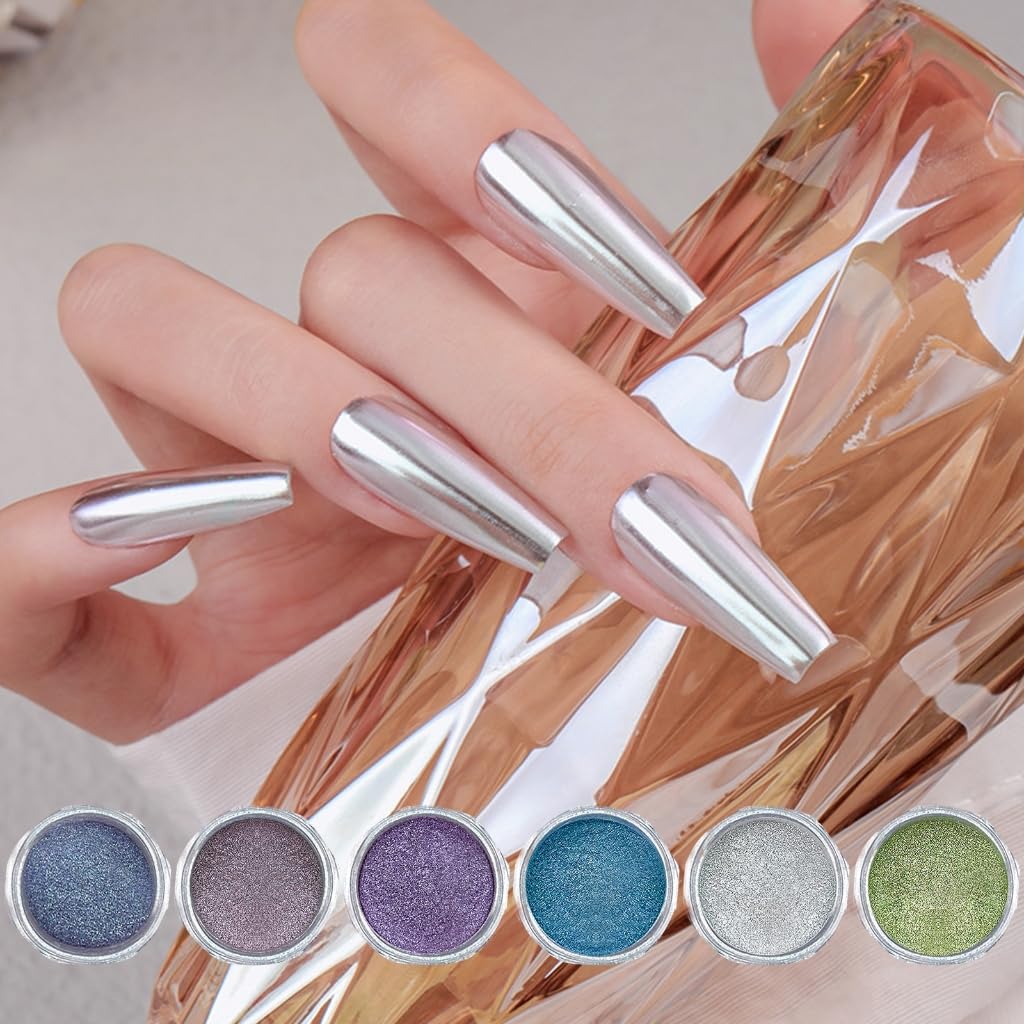 Nails Powder Colorful Nails Arts Powder with Mirrored Effect Nails Powder Pigment Nails Art Decorations