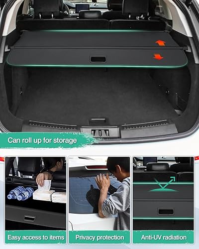 Miniatura 188 de Powerty Cubierta de Carga para Accesorios Kia Sportage 2023-2025 2026, Textura de Lona Cubierta Retráctil para Maletero Trasero de Carga de Equipaje