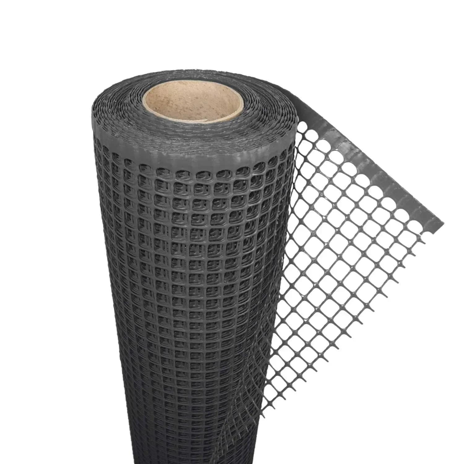Florade® Kunststoffzaun | Gartenzaun | Geflügelzaun | Gartenzaun Kunststoff | Hundezaun | Robust & witterungsbeständig | Vielseitig einsetzbar | Schwarze Farbe | Quadratförmige Maschen | 270g/m²