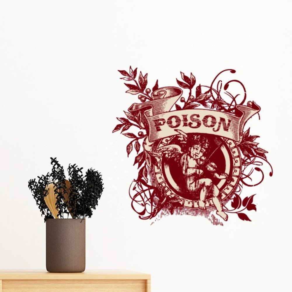 Autocollant mural amovible motif religion musique papier peint DIY déco chambre enfant 70cm