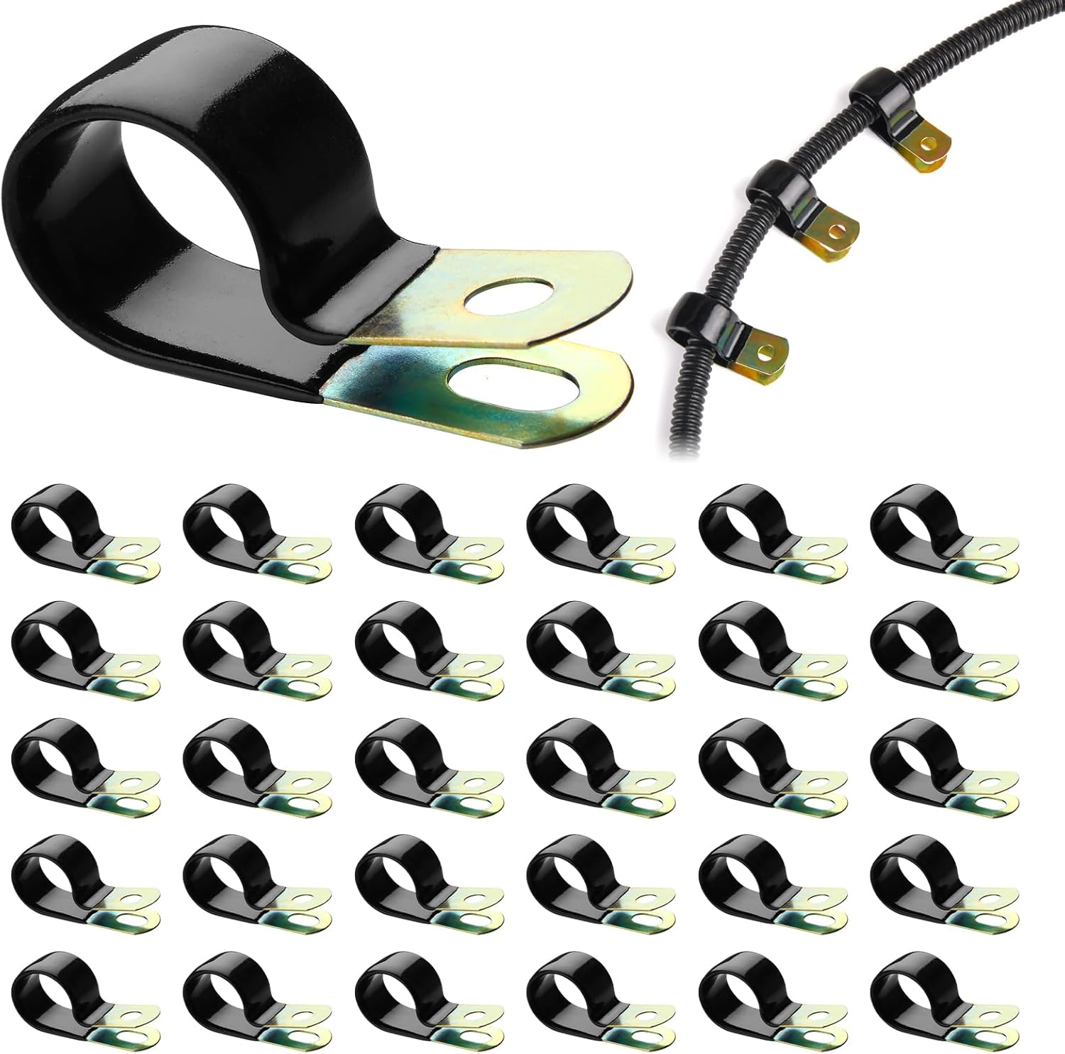 Generic 30 Pack 3/4 Inch Galvanized Steel Pipe Clamps - Amazon.com