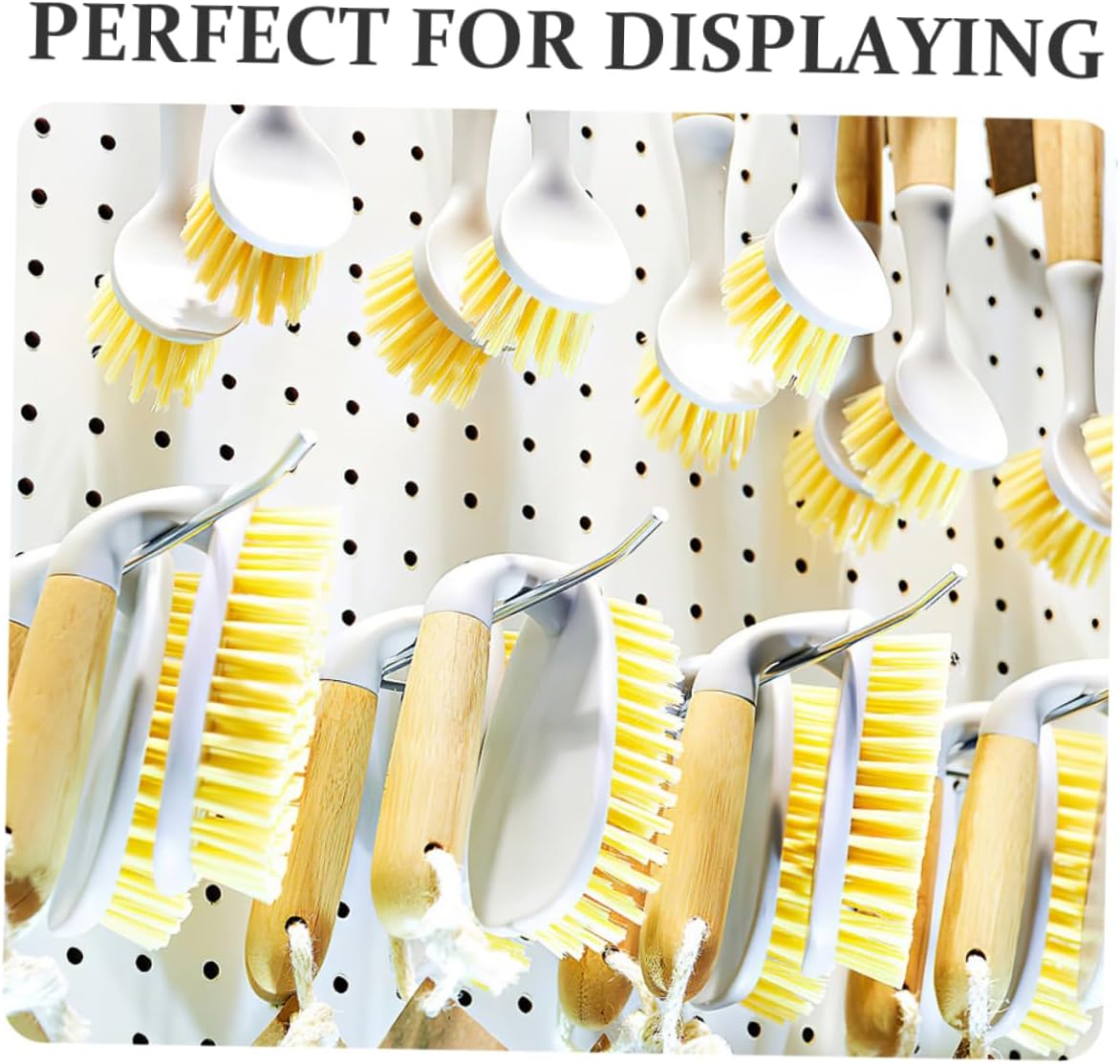 40pcs Wall Panel Hooks Display Hangers for Retail and Garage Organization Versatile Utility Brackets for Snacks and Items Easy to Move
