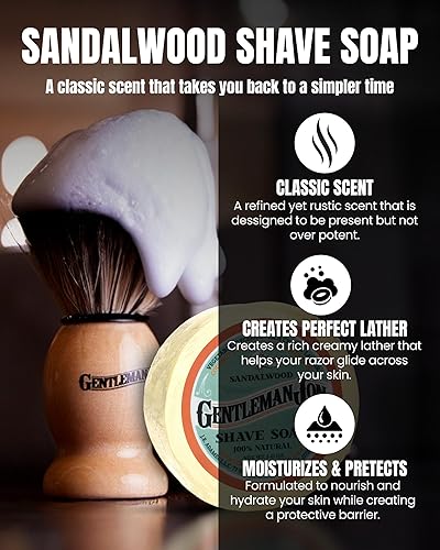 Miniatura 5 de Gentleman Jon Supreme Shaving Collection – Kit de afeitado de seguridad de lujo y paquete de 50 cuchillas de afeitar de doble filo platino – Amplio