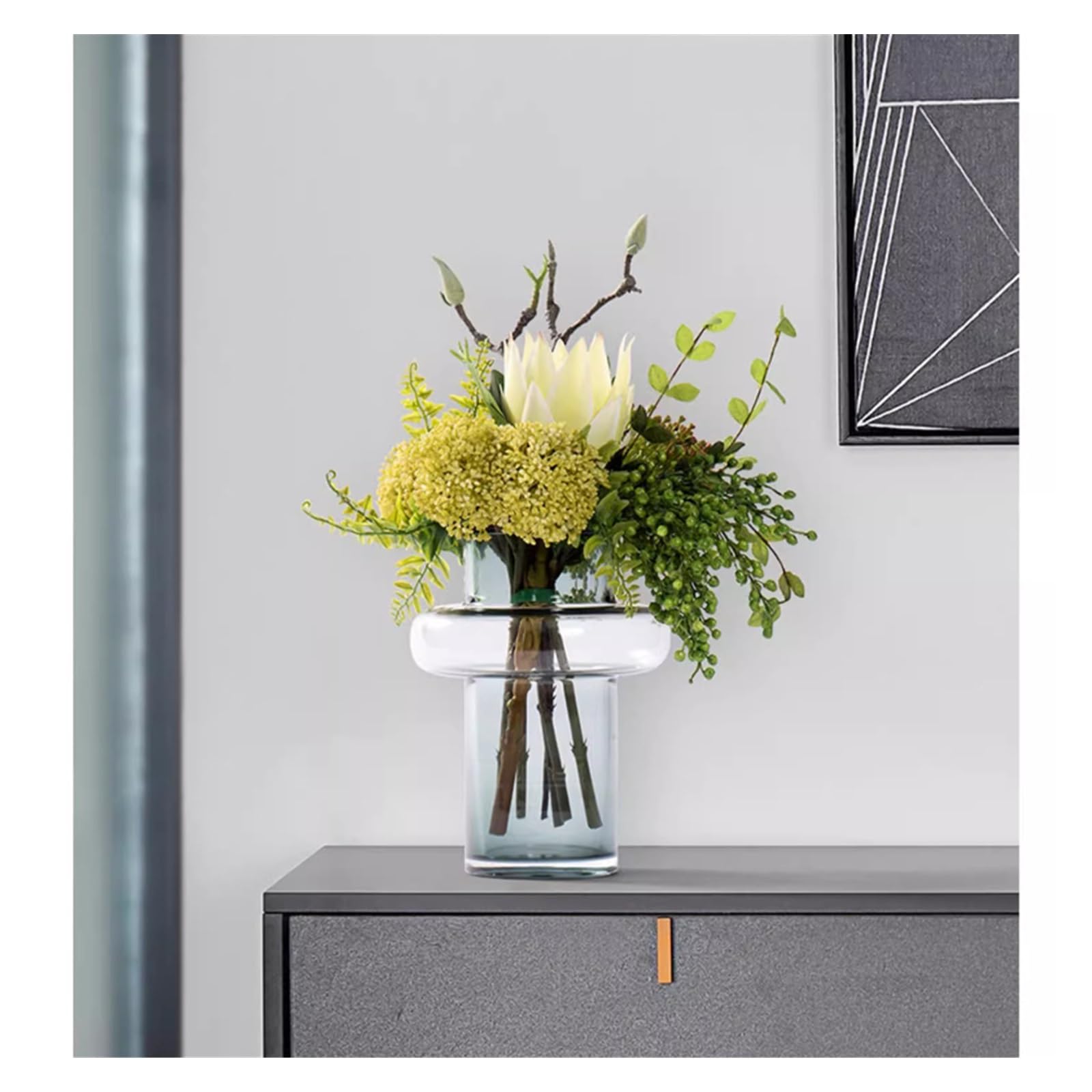 Fleurs Artificielles Lumière de fenêtre de Luxe, Art Floral, Simulation de Fleurs, Salon, Table à Manger, Arrangements Floraux, décoration de la Maison Fleurs Artificielles pour L'extérieur