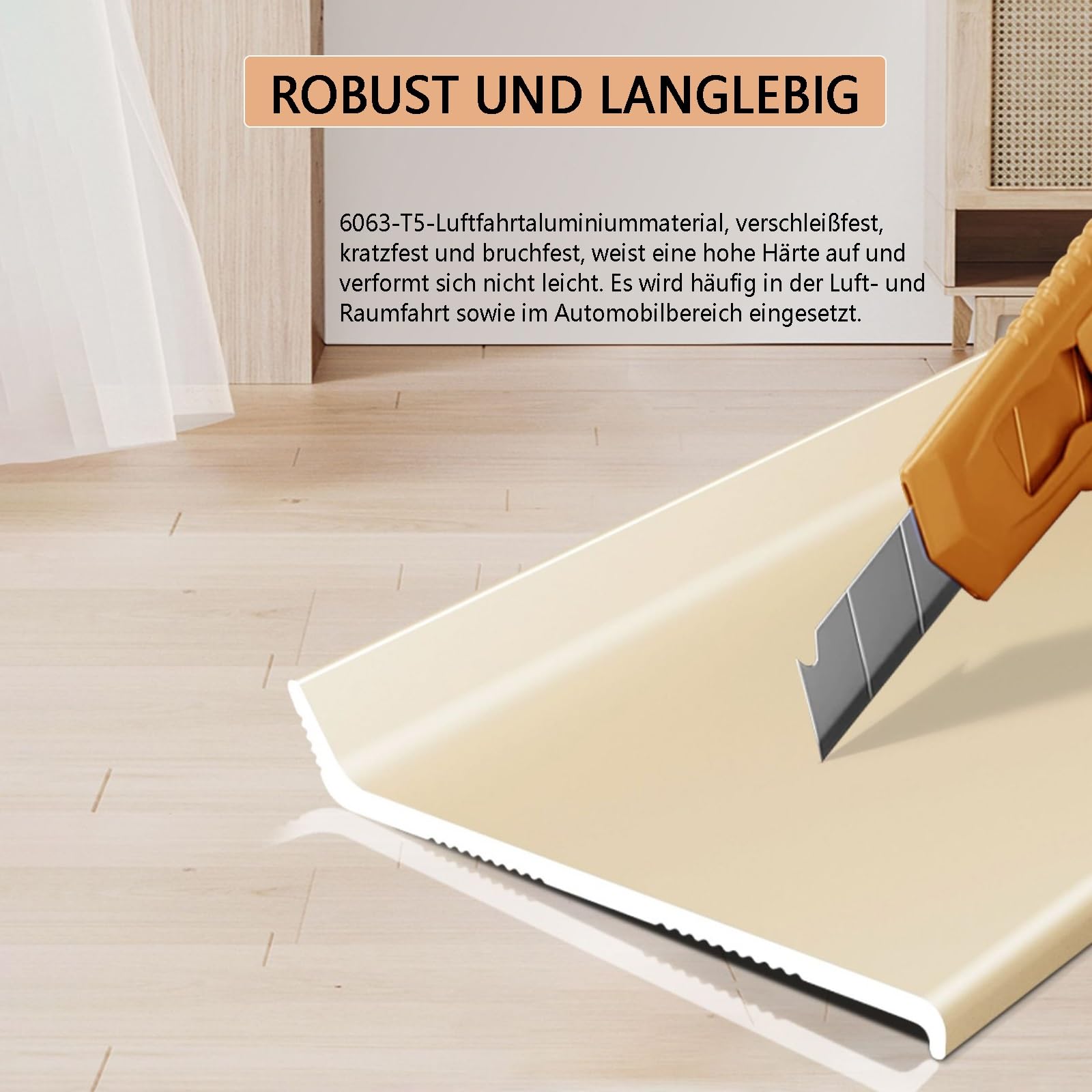 Aluminium Sockelleisten In Verschiedenen Höhen Länge 125 Cm * 2 Stück Clips Für Sockelleisten Küche Verschleißfest Und Lichtecht Flexibel Für Jedes Raumkonzept(Roségold gebürstet,Höhe: 60mm)