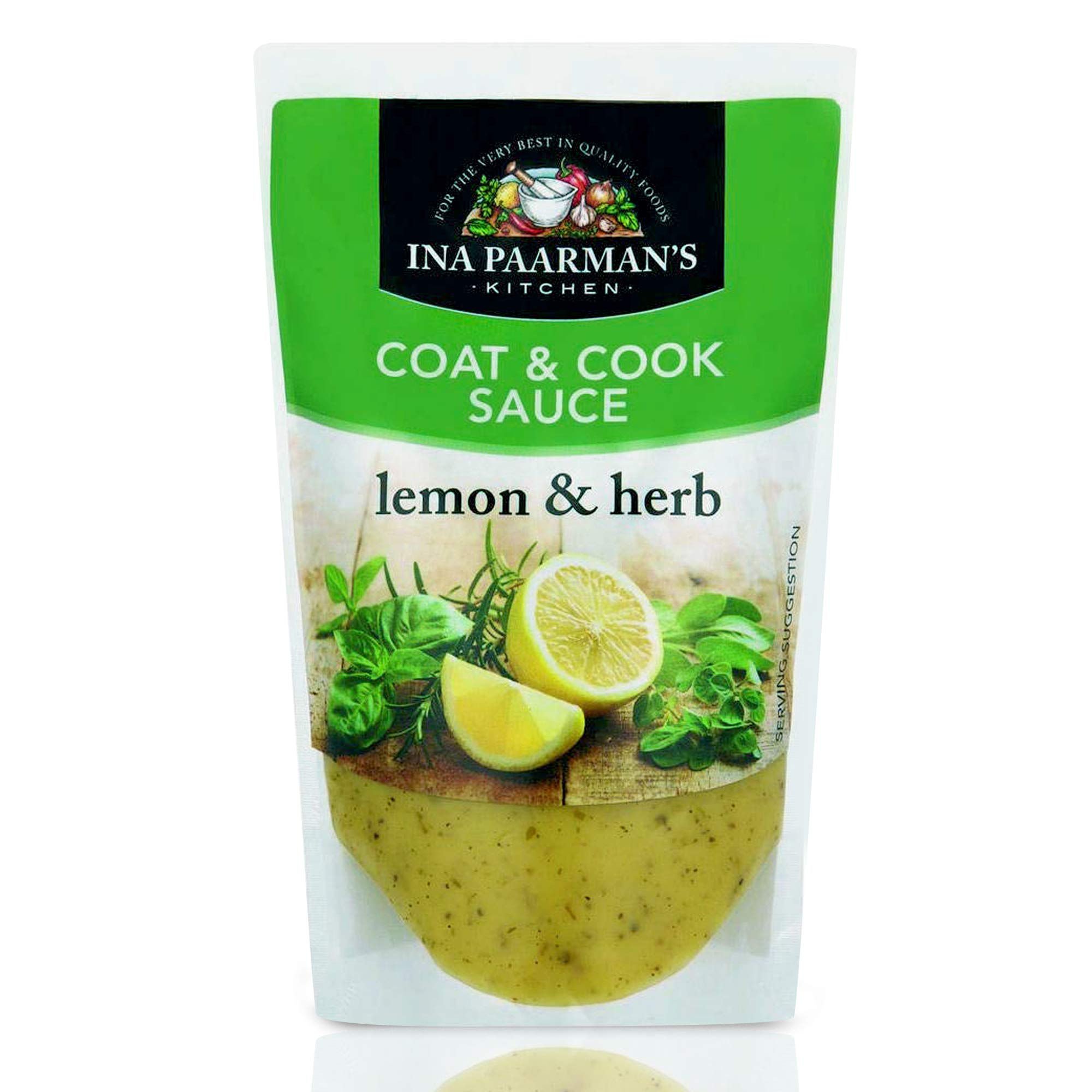 Ina Paarman's KitchenCoat & Cook Sauce, Lemon & Herb, 200 ml, Pack of 4