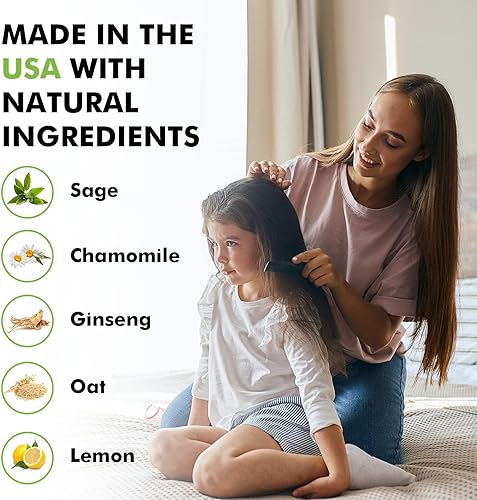 Miniatura 4 de Head Hunters Wipeout - Tratamiento extra fuerte para piojos de la cabeza para niños y adultos, champú natural no tóxico, mata huevos y piojos para