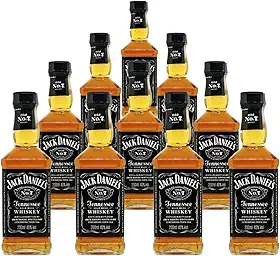 Jack Daniel's Whisky Tennessee Old No 7 Bourbon 200ml Combo Padrinhos 10 Unidades