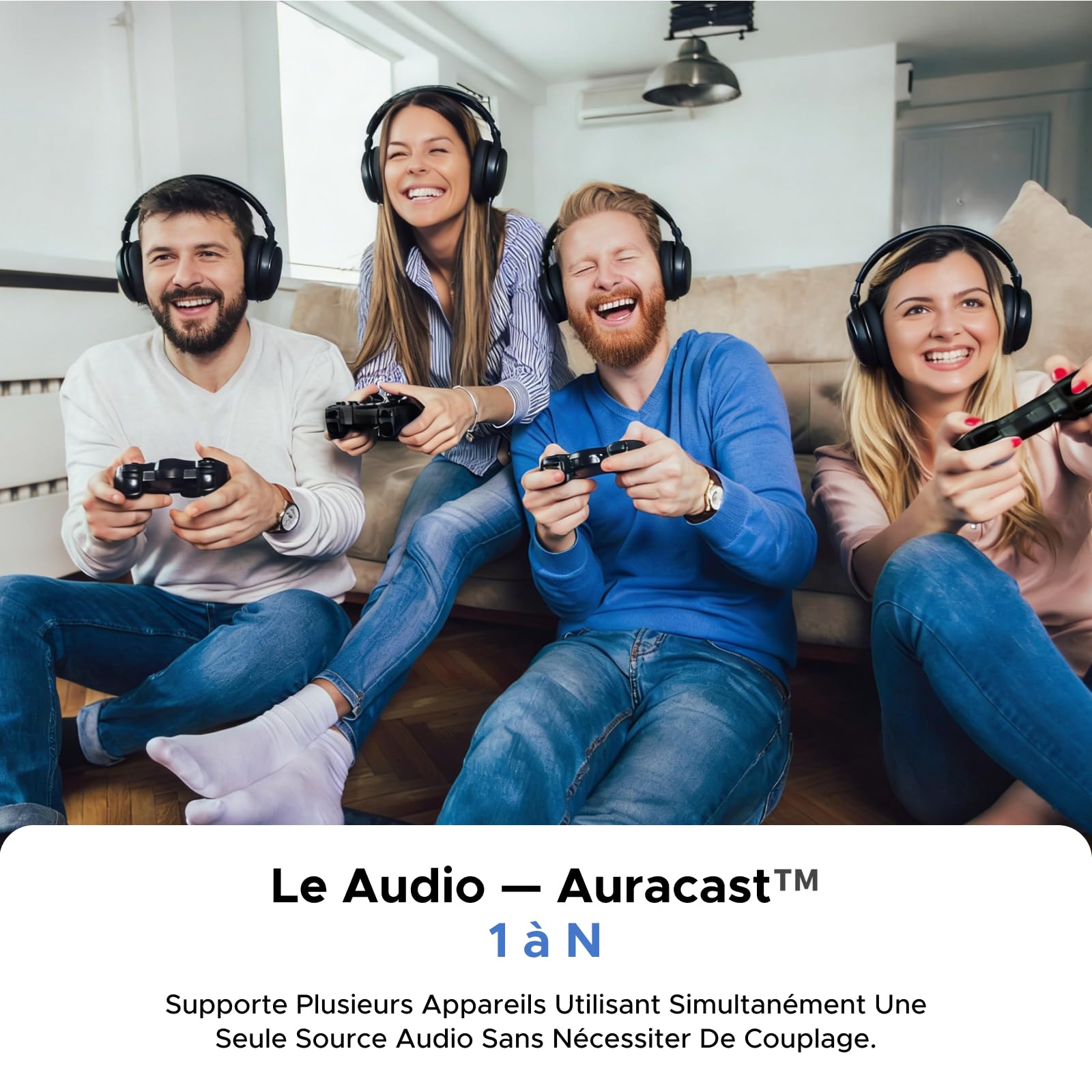 UGREEN Le Audio Dongle Bluetooth 6.0 Clé Adaptateur USB C Faible Latence Supporte Le Mode BR Auracast Unicast Compatible avec Switch 2 Console PS5 PS4 PC Supporte Casque de Jeu Écouteur Enceinte