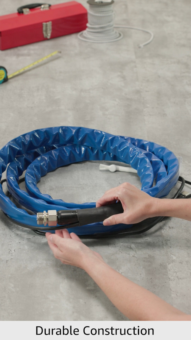 Tuyau D'eau Chauffant Camco 50ft (15m) Pour Camping-car - Protection Antigel Bleu
