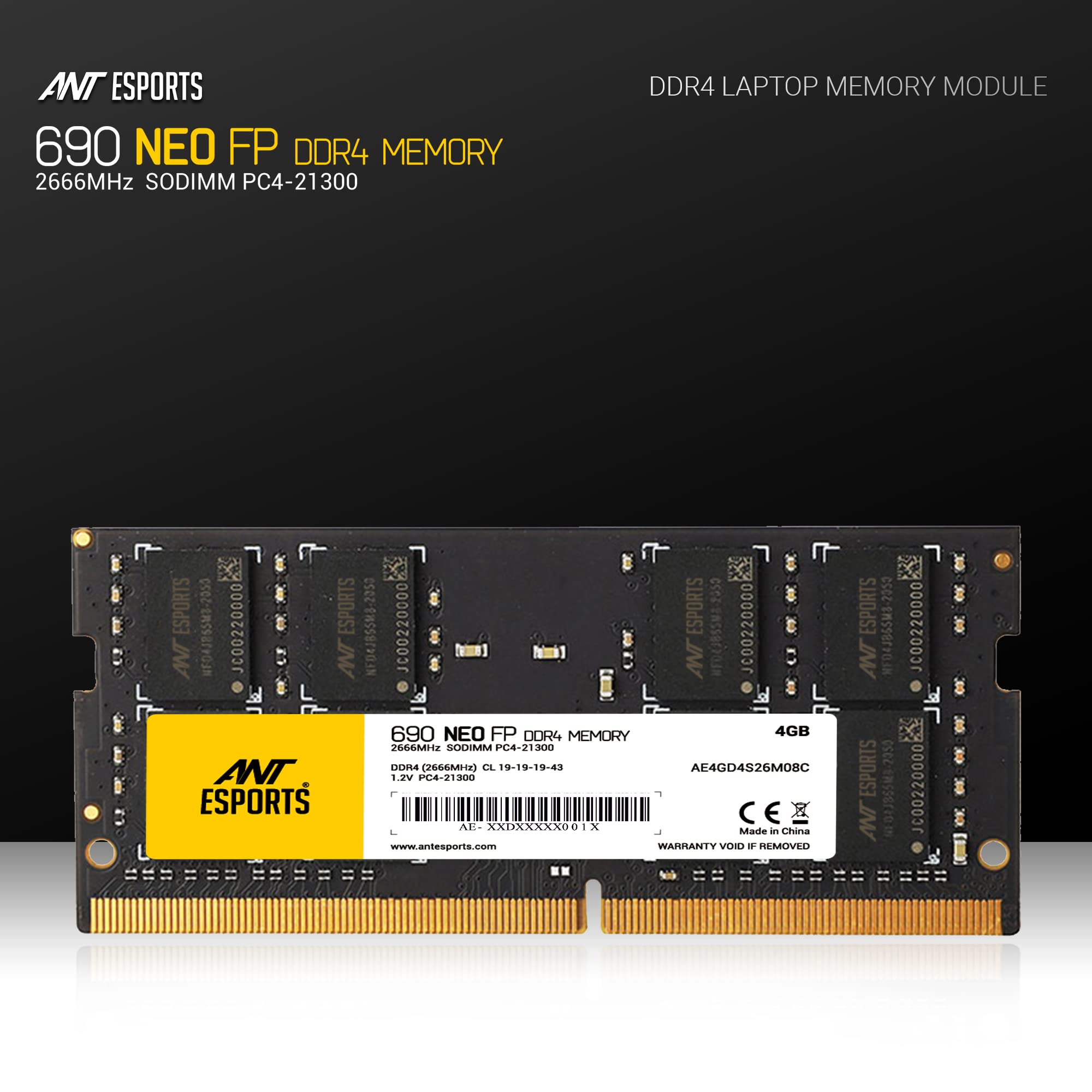 Amazon.in: Buy Ant Esports 690 NEO FP 4GB (1 * 4GB) DDR4 2666 MHz