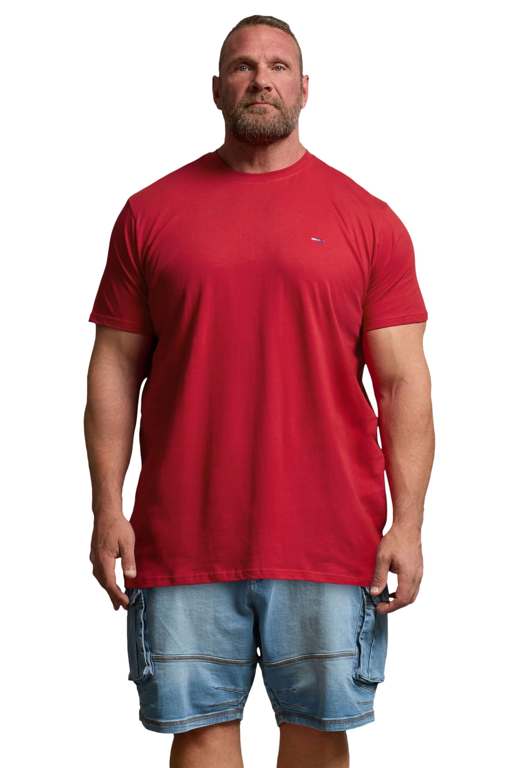 BadRhino Big & Tall Haute Red Extra Long Core T-Shirt - Men's - Plus Size Curve