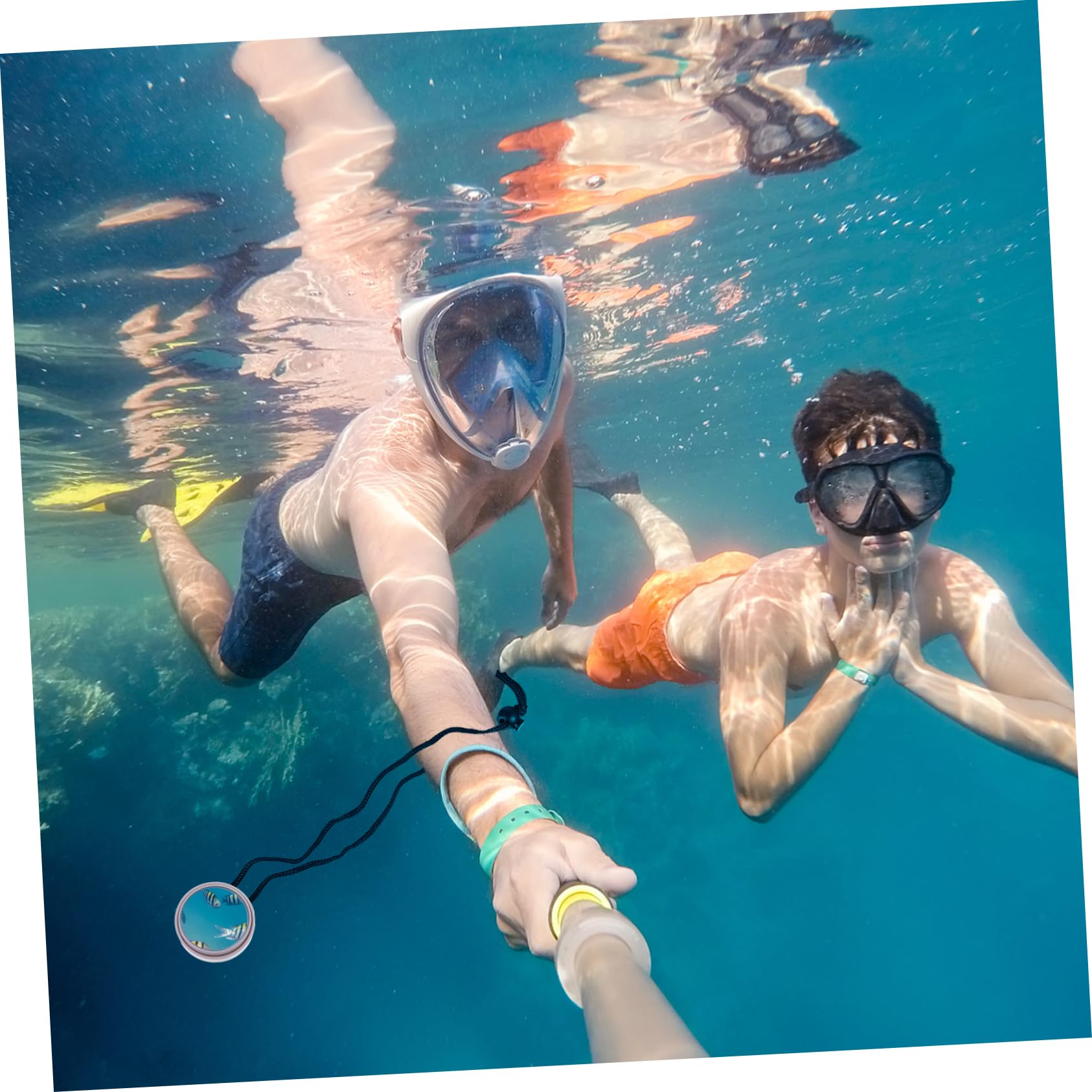 Petit Miroir De Plongée Sous-marine Professionnel – Pour Bateau Ou Plongée Latérale, Blanc