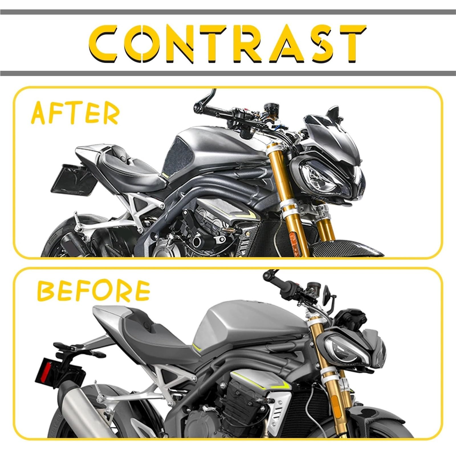 Przedłużenie wiatrochronu Pasuje do Triumph Speed ​​Triple 1200 RS 2021 2022 2023 2024 osłona przedniego reflektora daszek deflektor szyby przedniej