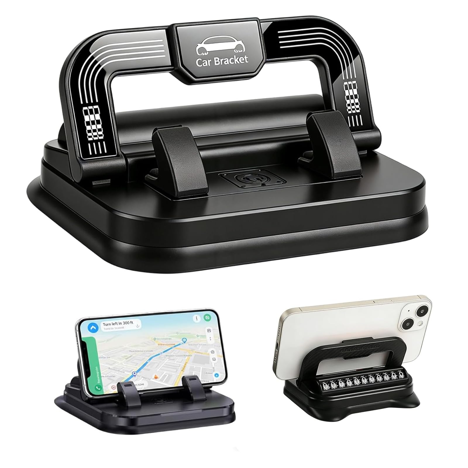 Car Phone Holder 360 Phone Holder Rotating Car Multifunctional Cars Dashboard Phones Holders