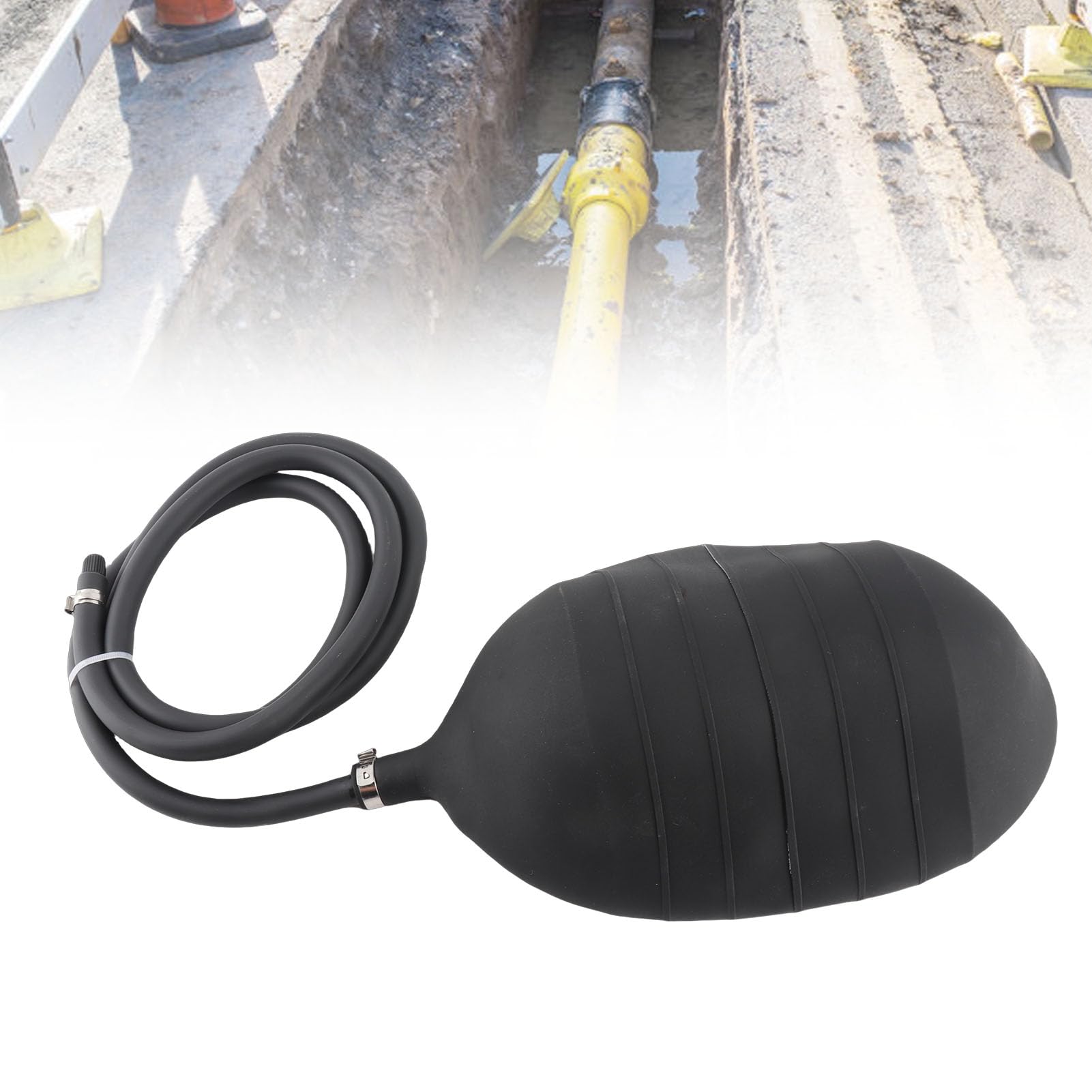 Enchufe de Tubería Inflable PVC Premium, Prueba de Desgaste y Sellado Hermético, Fácil de Transportar y Transportar, Ideal para Pruebas de Mantenimiento de Tuberías con Pruebas