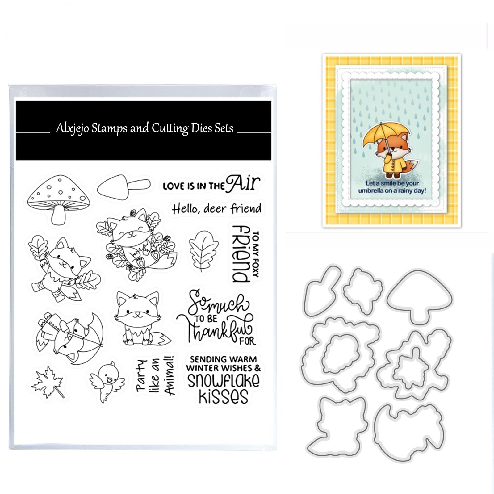 Alxjejo Cutting Dies and Stamps Set 2024-2025-2026,Stamps and die for Card Making for DIY Birthdays, Thanksgiving Day, Valentine's Day, Scrapbooking, Art Craft, Festivals Greeting Card Album