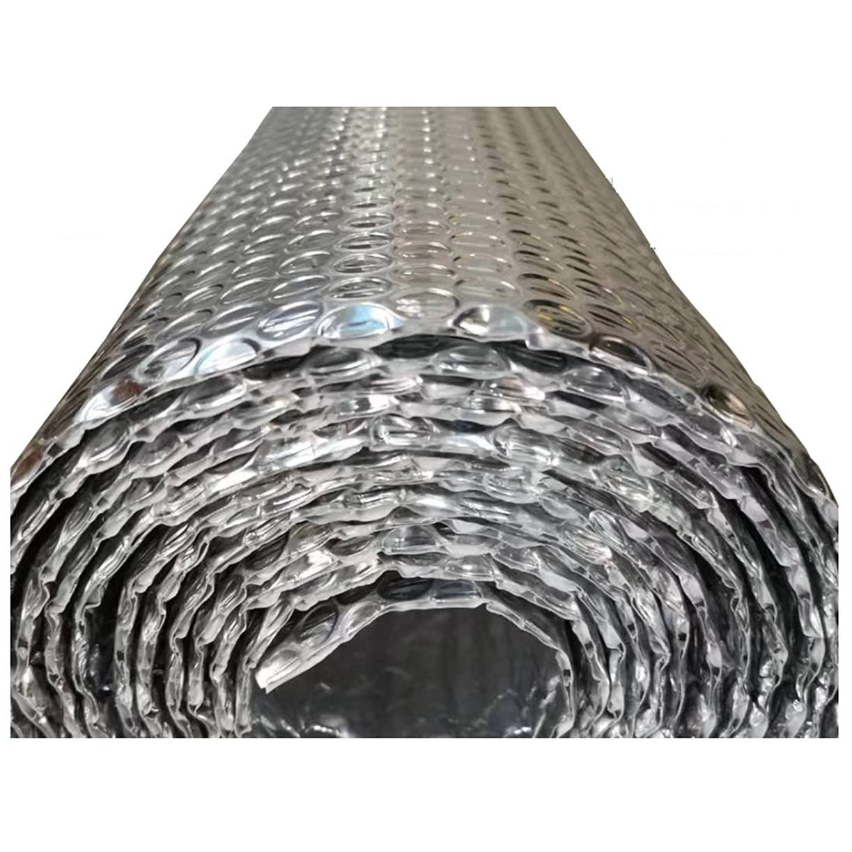 NAKAN Aislante Térmico Reflexivo Plástico De Burbujas de Aluminio Doble, Reflexion Rollo el Ahorro de Energía para Paredes Techos Pisos Desvanes Radiador(Size:1x7m(3x22ft))