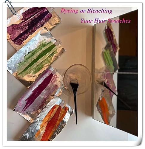 Miniatura 5 de Muestras de cabello humano que prueban muestras de color para anillos de color de salón, rubio más claro, 30 piezas, 8 pulgadas