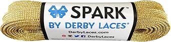 Derby Laces Gold Spark Shoelace for Shoes, Skates, Boots, Roller Derby, Hockey and Ice Skates