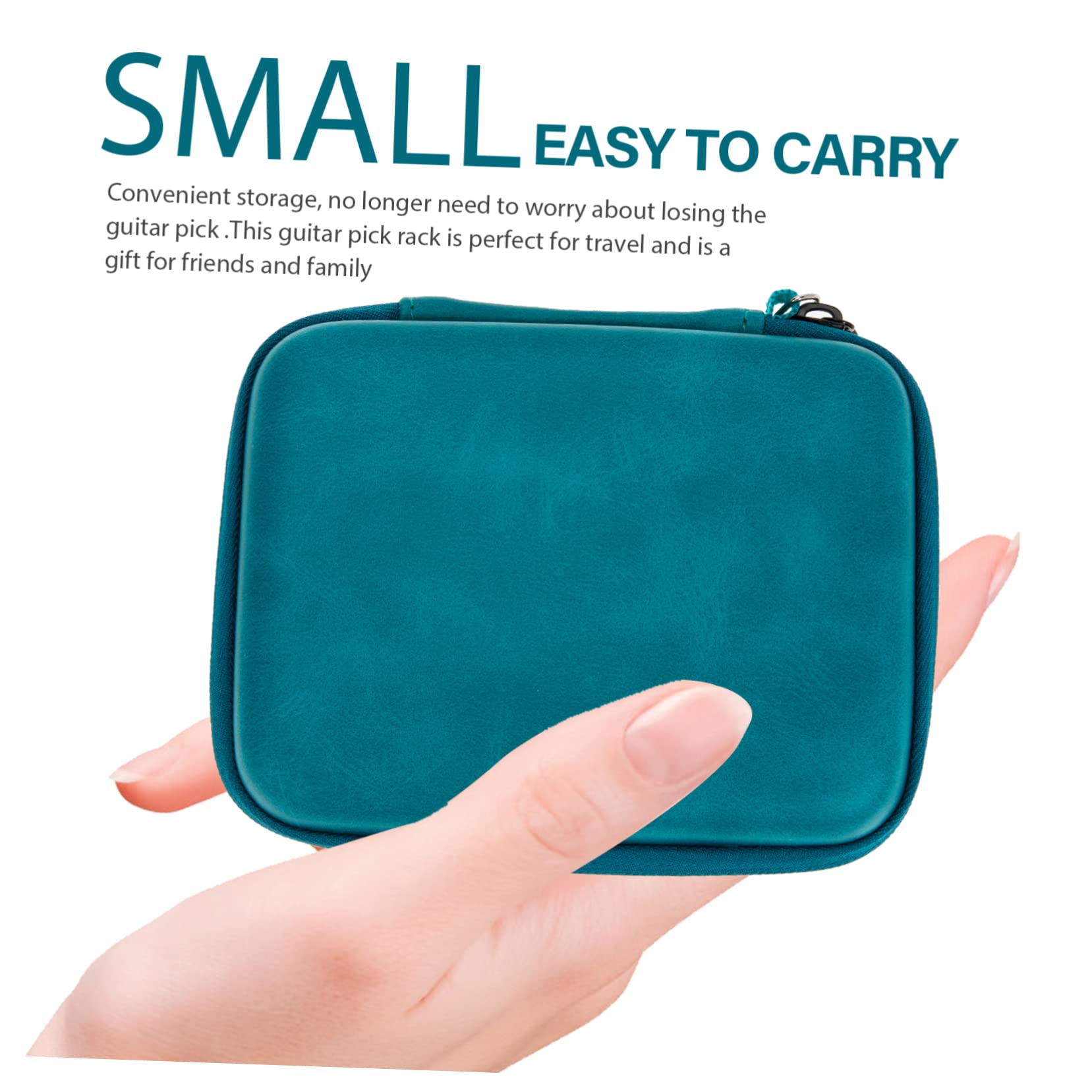 Toddmomy 2pcs Guitar Pick Storage Bag Large Capacity Organizer for Plectrums Portable Carrying Case Holder for Guitar Picks Sturdy Material Easy Access