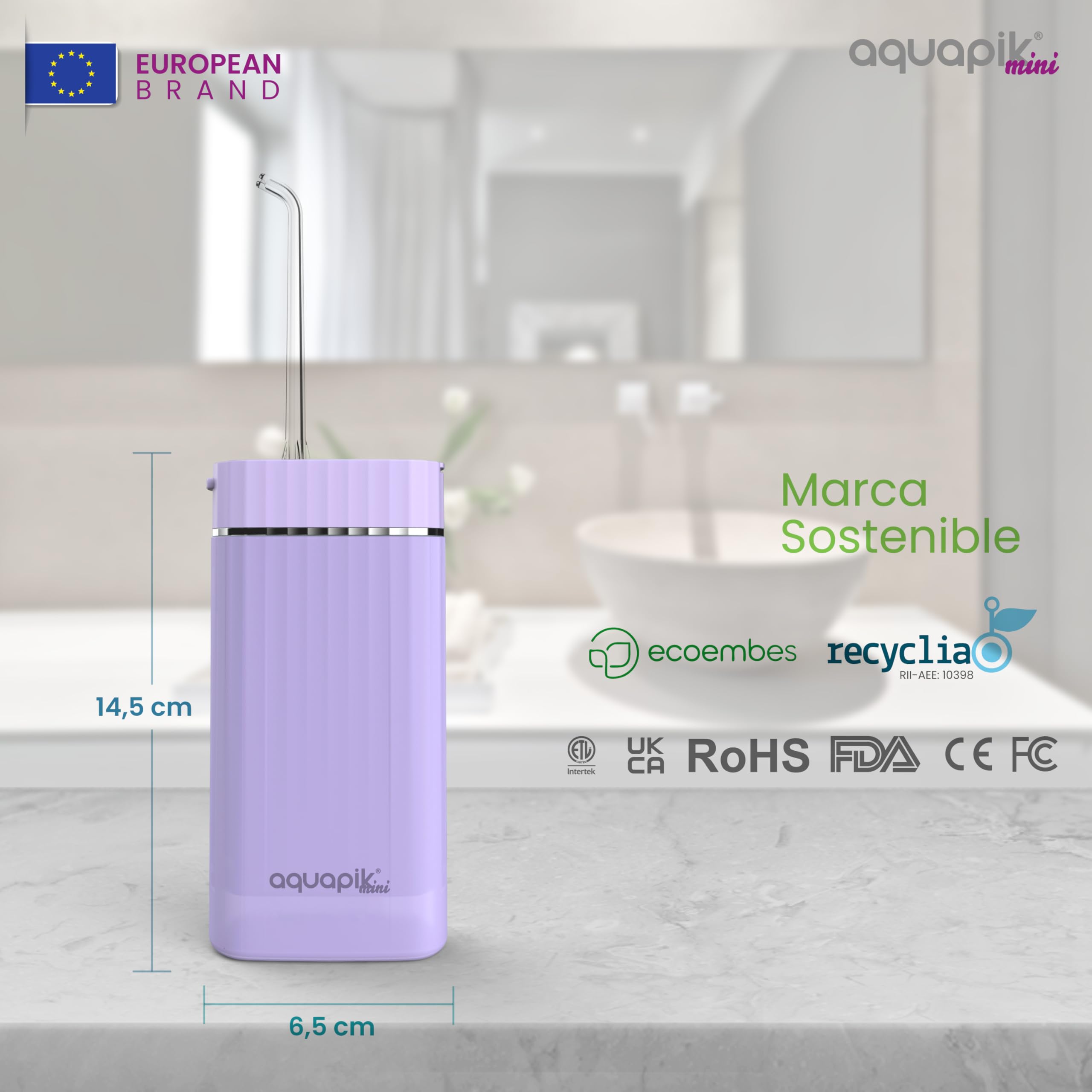 Compra Inteligente: Aquapik® Plus Irrigador dental + Aquapik® Mini en un Pack | Ahorra y Cuida Tu Salud Bucal en Casa y Viaje |Cubre diferentes necesidades bucales | Cuidado Premium