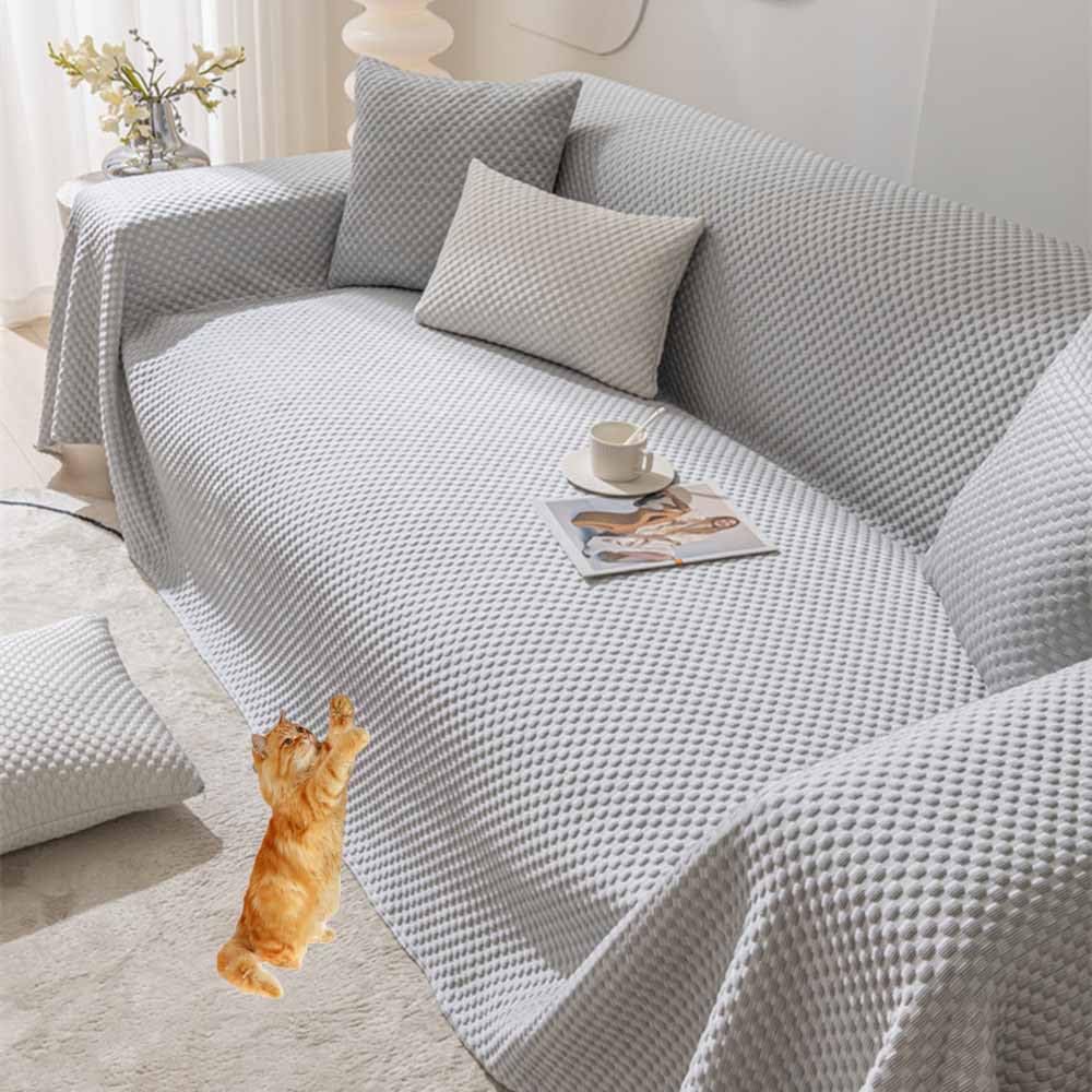 Funda de sofá XXL grande antideslizante para perros y gatos, manta de sofá de esquina de gran tamaño, 404 210 x 300 cm, funda decorativa apta para mascotas