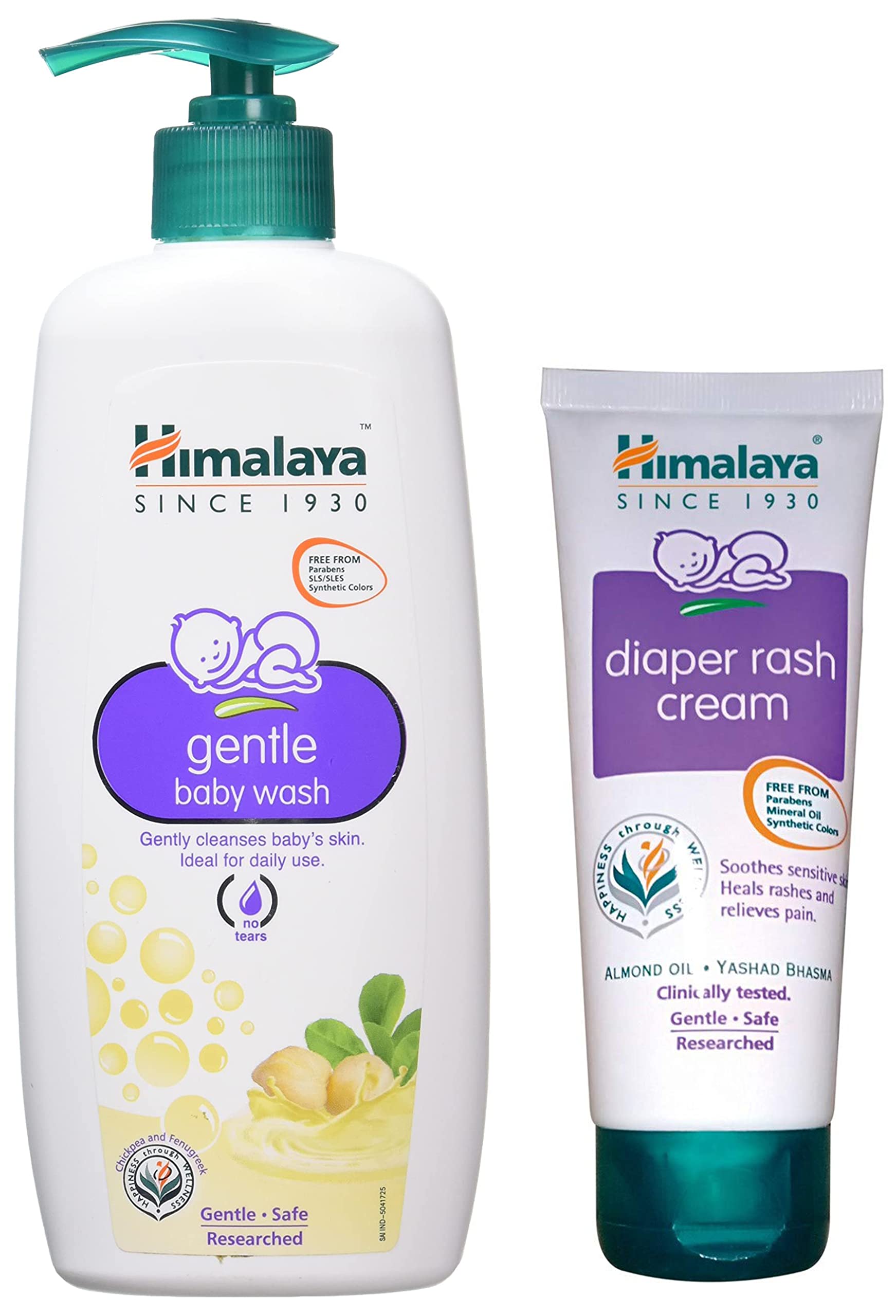 Himalaya Gentle Baby Wash (400ml) & Diaper Rash Cream,100gm-image-27
