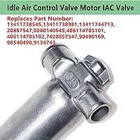 Vista 2 de 0280140545 Válvula de control de aire de ralentí Motor IAC, compatible con BMW 323i 325i 328i 525i 528i M3 X3 X5 Z3 Z4 E34 E36 E38 E39 E46 E53 E60